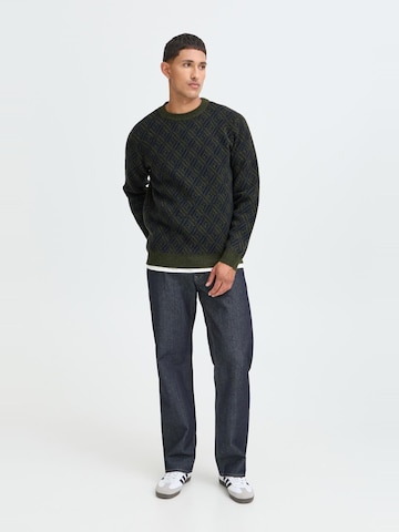BLEND - Jersey 'BHBrono ONeck Knit' en verde