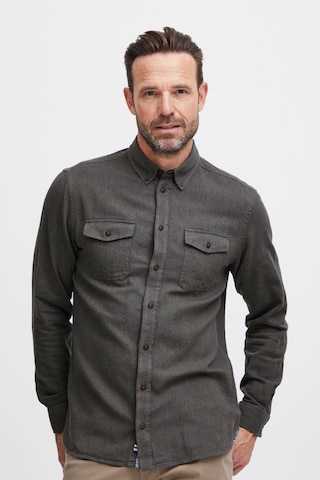 FQ1924 Regular fit Button Up Shirt 'Fqsteven' in Grey: front
