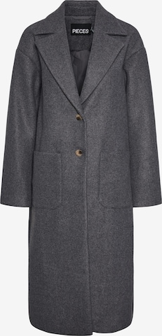 PIECES Between-seasons coat 'Jili' in Grey: front