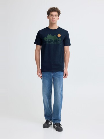 North Bend Shirt ' NBCash ' in Blauw