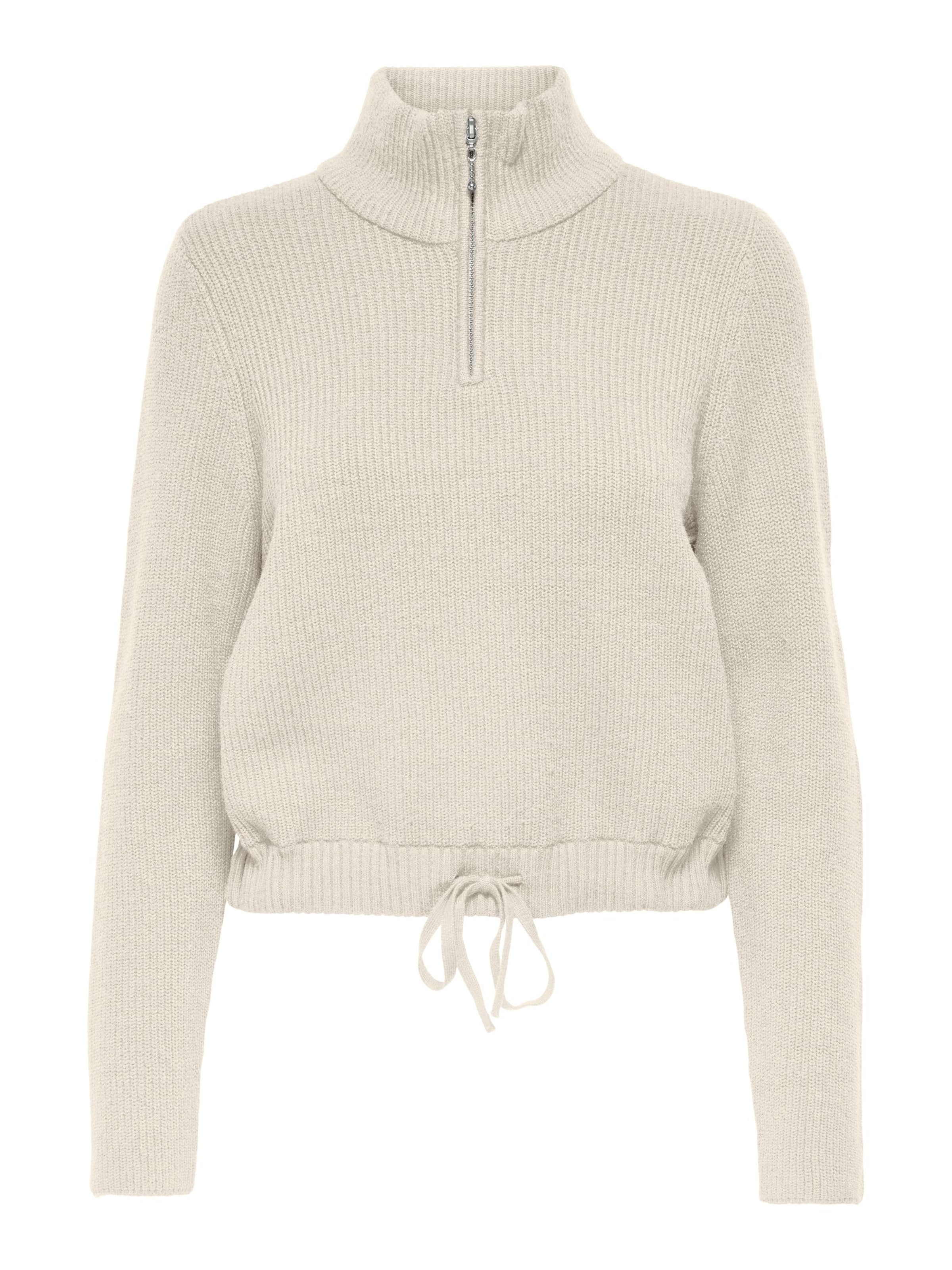 ONLY Pullover 'ONLFia' in Grau: Vorderseite