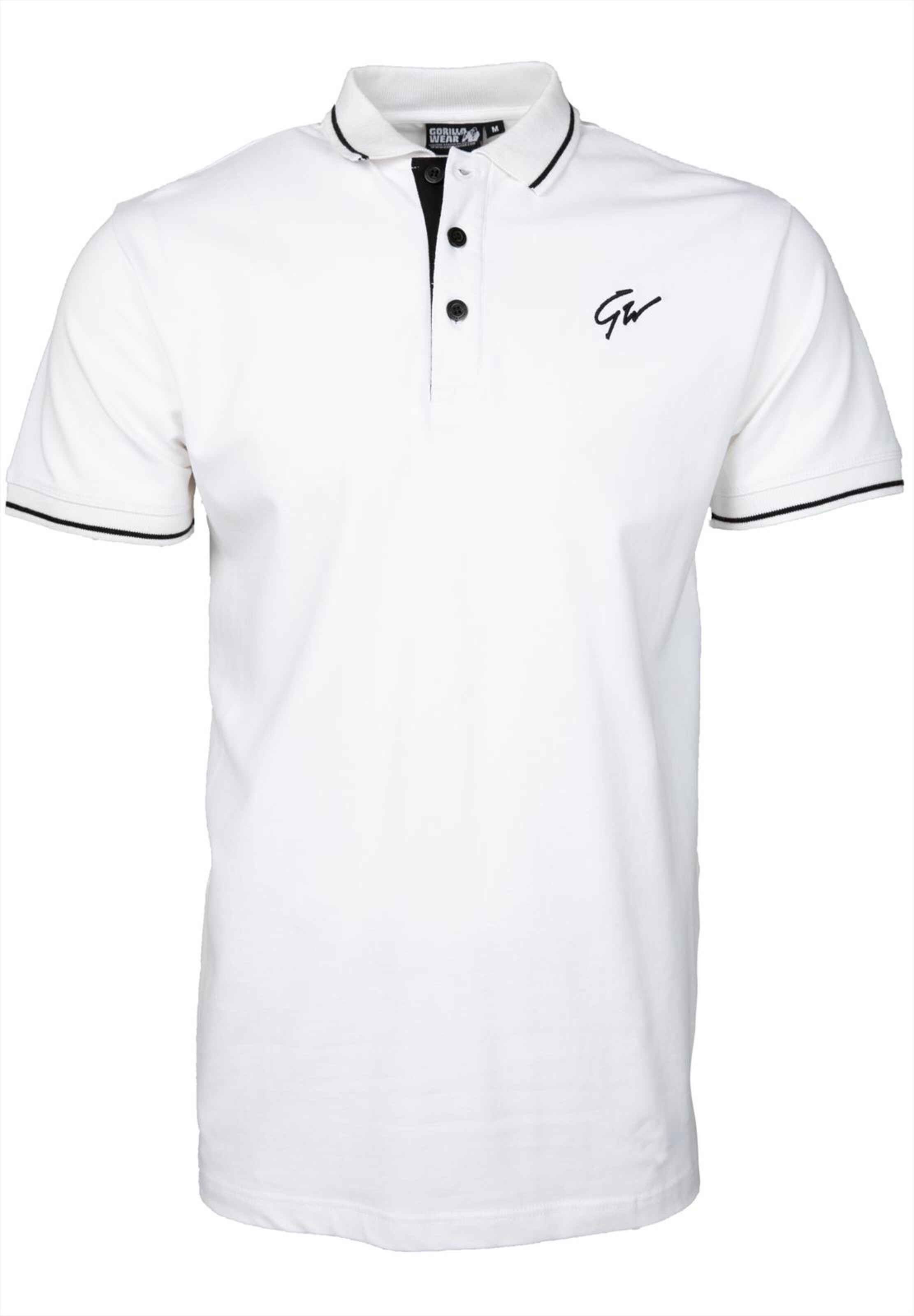 Gorilla Wear Performance shirt 'Delano' in White: front