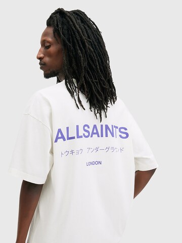 T-Shirt 'Underground' AllSaints en blanc : devant