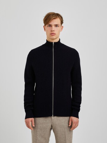 Bertoni Knit Cardigan 'Anker' in Black: front