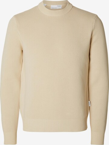 SELECTED HOMME Sweater 'Todd' in Beige: front