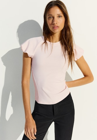 Bershka Tričko - Ružová: predná strana