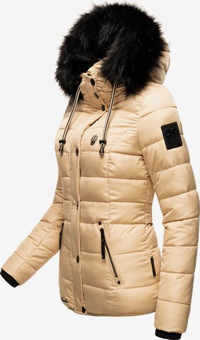NAVAHOO Winter Jacket 'Zuckerbiene' in Beige
