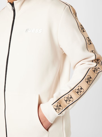 GUESS - Casaco de treino em moletão 'MICKEY' em branco