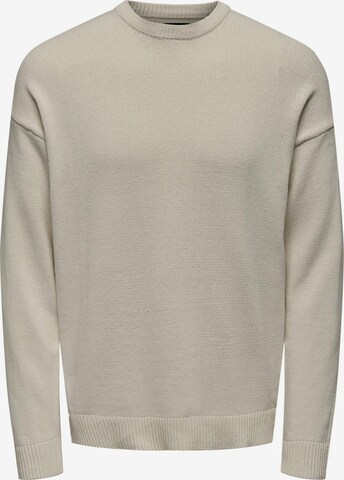 Pullover 'BAN' di Only & Sons in grigio: frontale