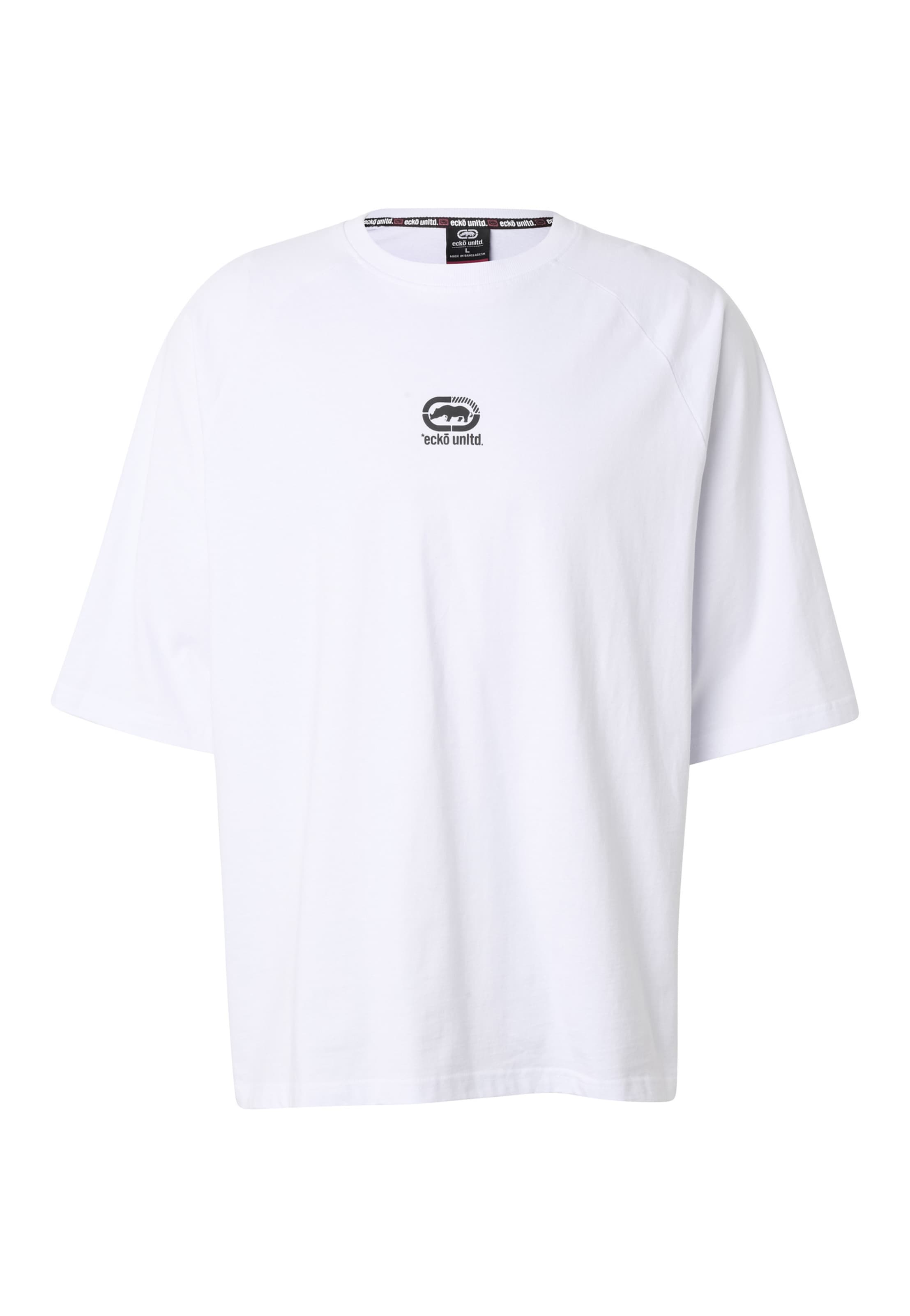 T-Shirt 'Quiet' Ecko Unlimited en blanc : devant