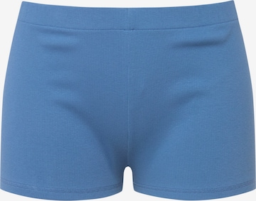 Ulla Popken Slimfit Broek in Blauw: voorkant