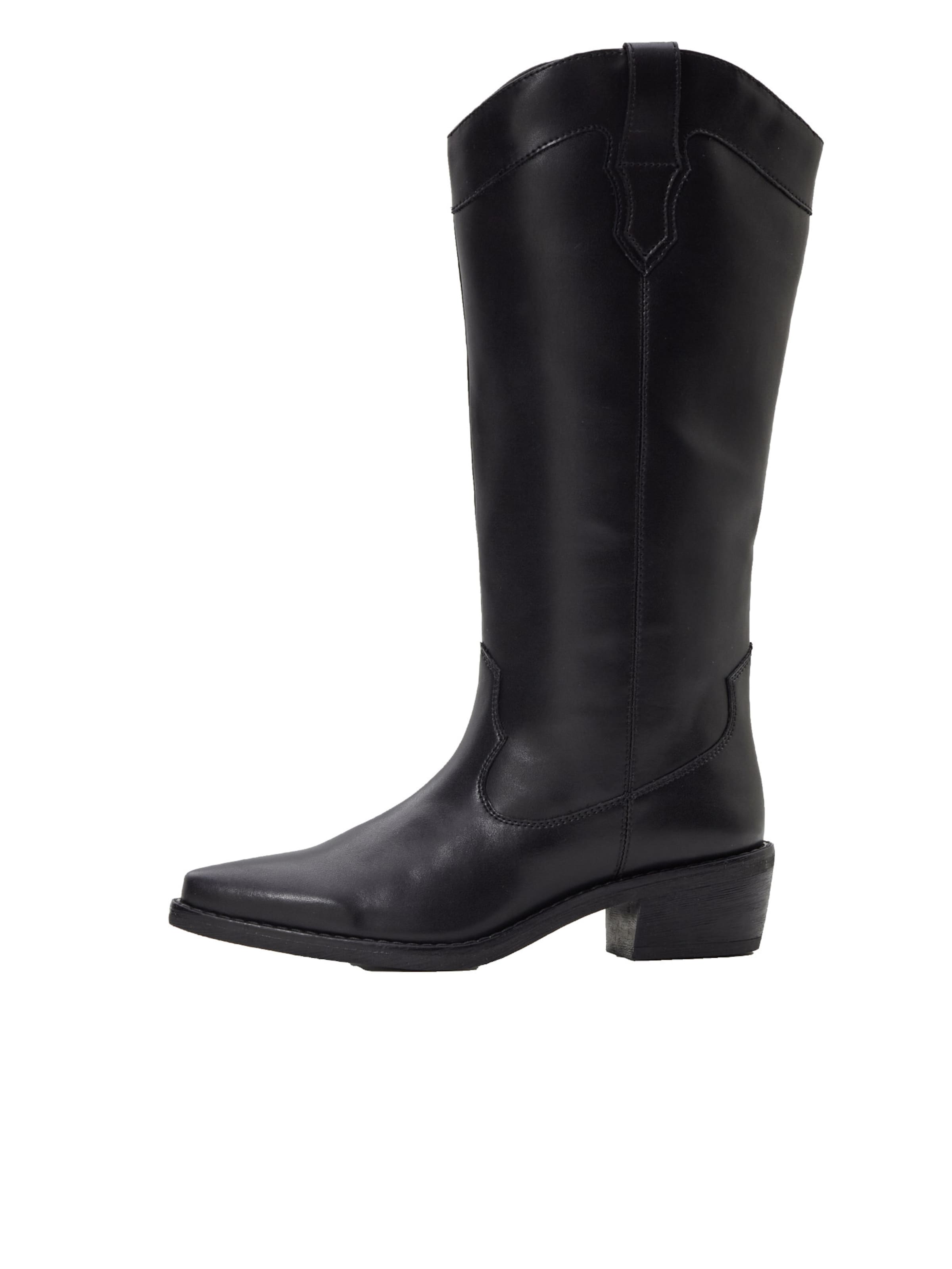 bonprix Cowboystiefel in Schwarz: Vorderseite