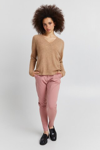 Pullover 'KAMARA' di ICHI in beige