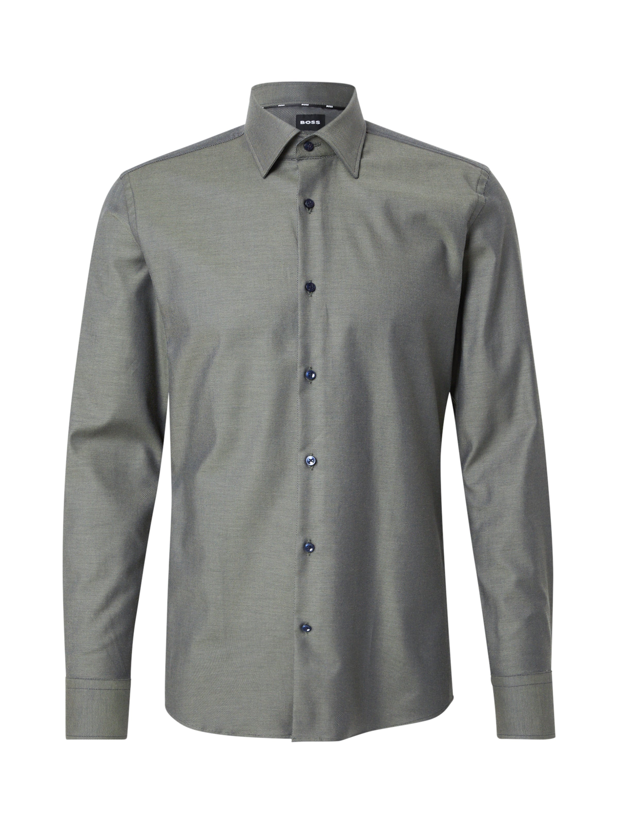 BOSS - Camisa 'Hank' en verde: frente