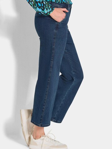 Wide Leg Jean 'Vera' Goldner en bleu
