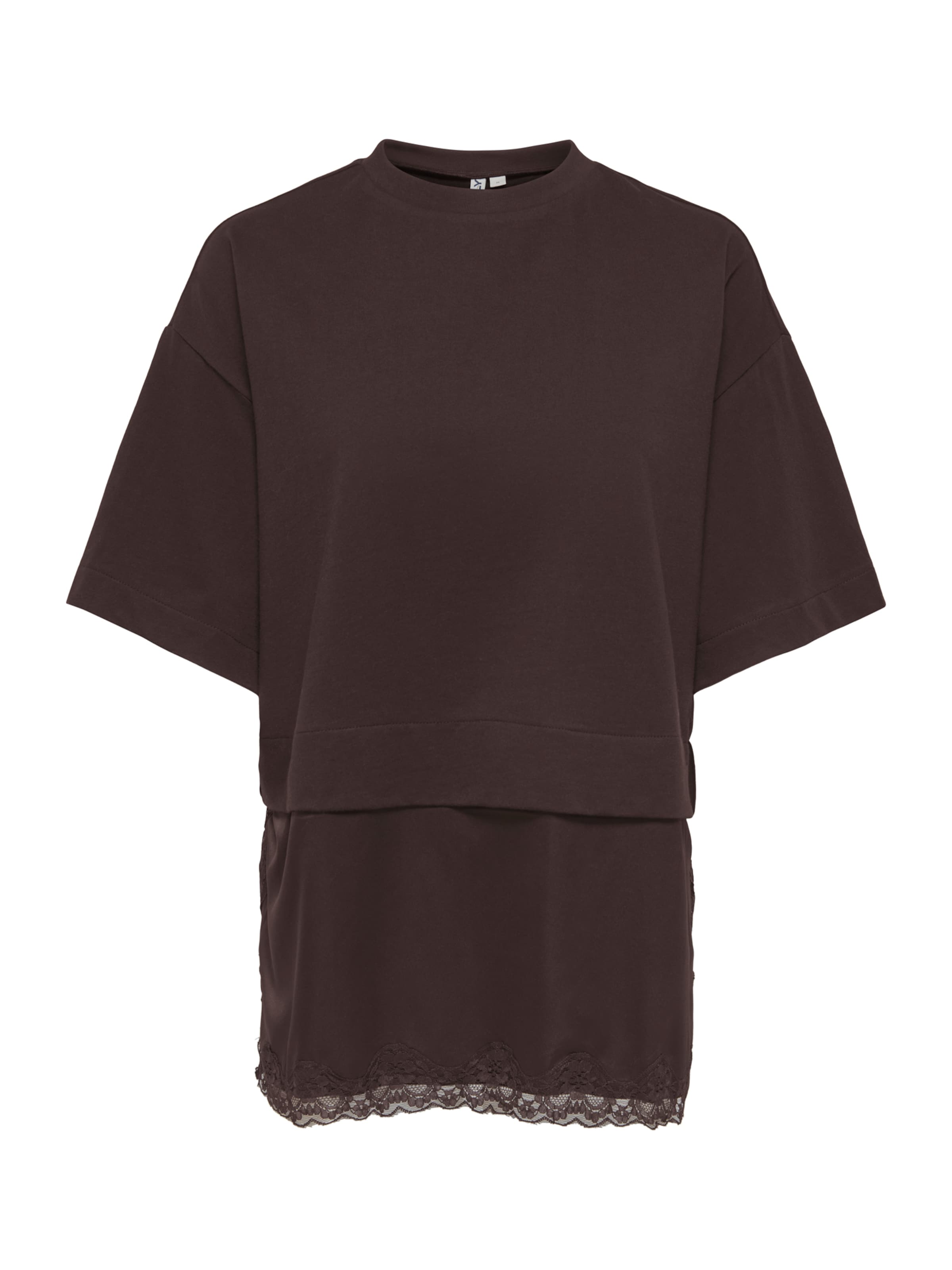 ONLY T-shirt 'ONLMexa' i brun: framsida