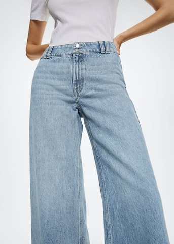 MANGO Regular Jeans i blå