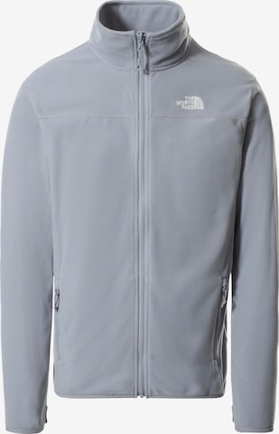 THE NORTH FACE - Casaco de velo funcional '100 Glacier' em cinzento: frente