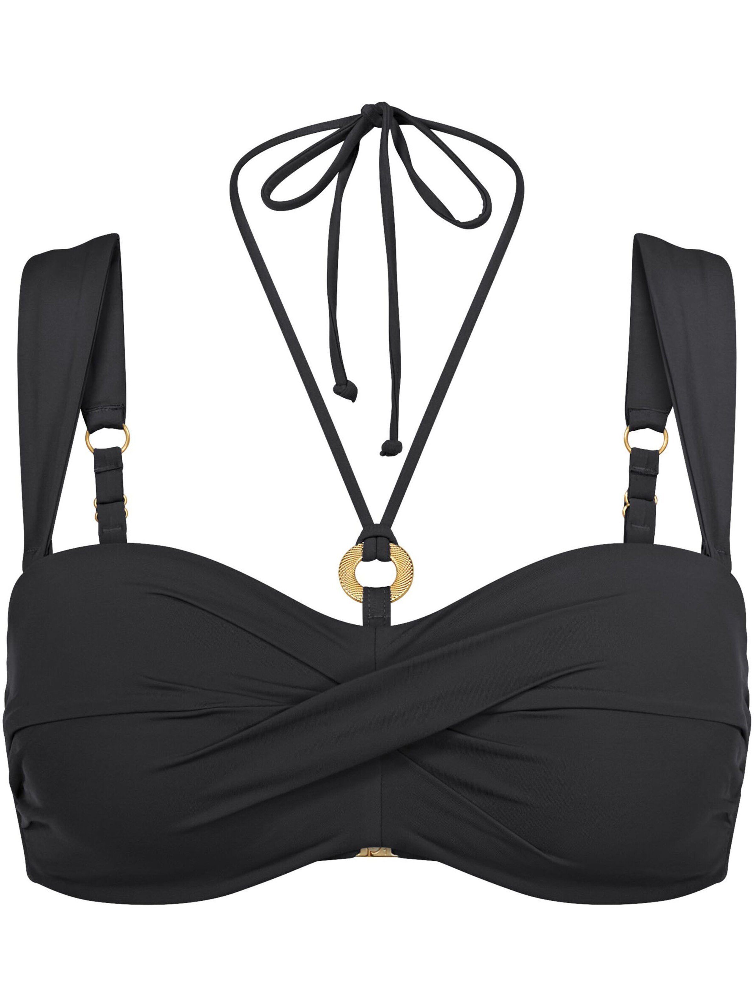 TRIUMPH Bustier Bustier-Bikini-Top ' Summer Twist ' in Schwarz: Vorderseite