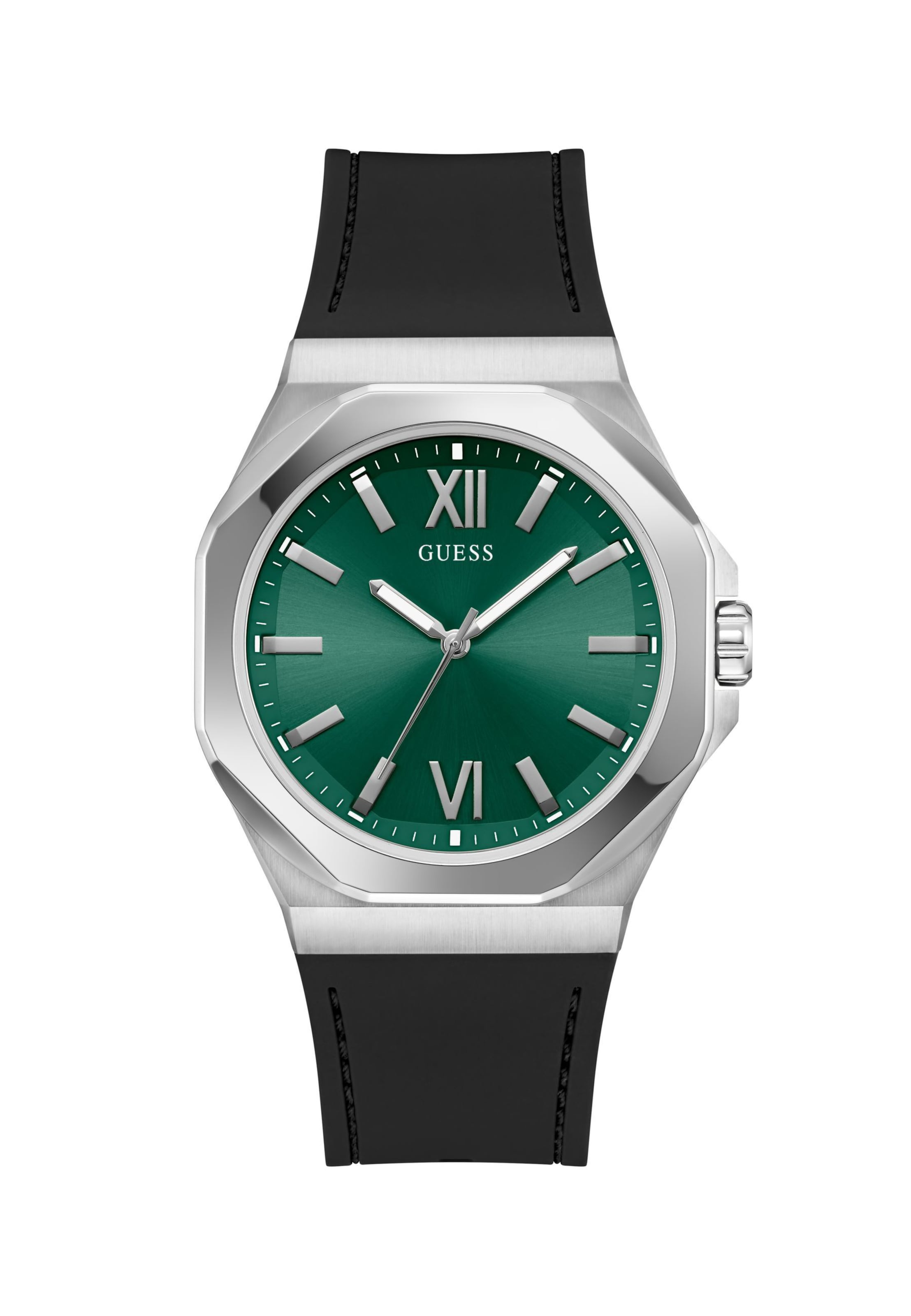 GUESS Uhr 'Emperor' in Silber: Vorderseite