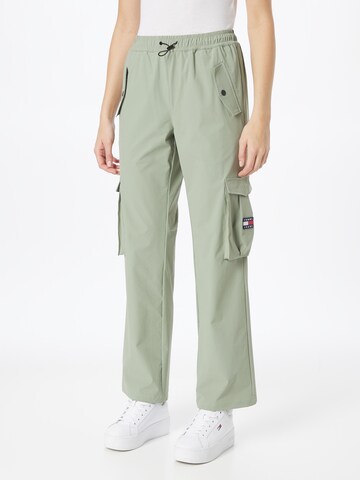 Regular Pantalon cargo 'BETSY' Tommy Jeans en vert : devant