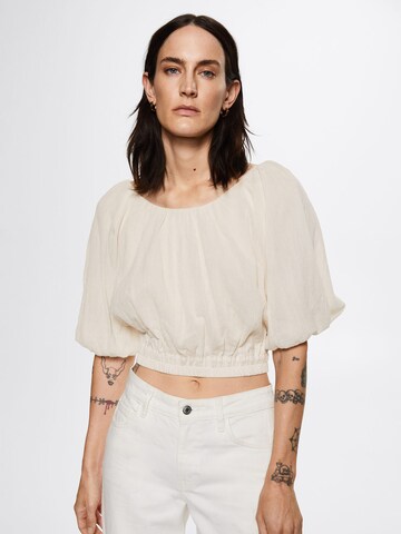 MANGO Blouse 'Biel' in White: front