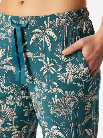 SCHIESSER - Pantalón de pijama 'Mix+Relax' en verde