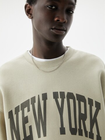 Sweat-shirt Pull&Bear en beige