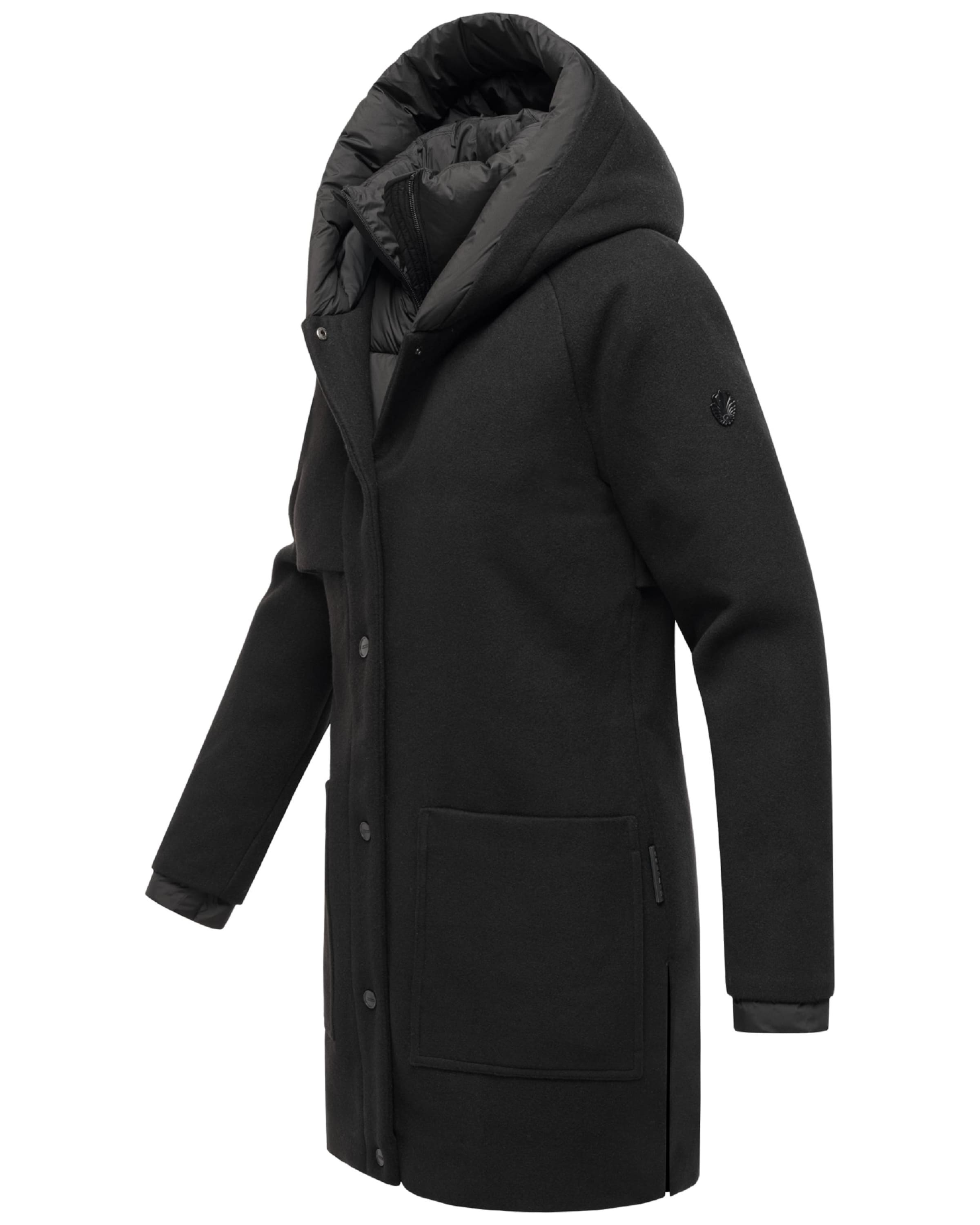 NAVAHOO Winter coat 'Flauschwunder 14' in Black