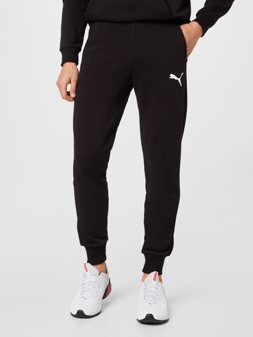 PUMA Tapered Sportsbukser i sort: forside