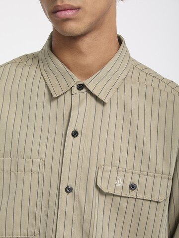 Volcom Regular Fit Hemd 'Tradestone' in Beige