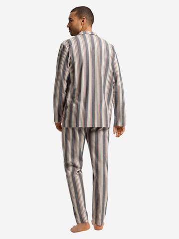 Hanro Pyjama lang 'Cozy Comfort' in Blauw