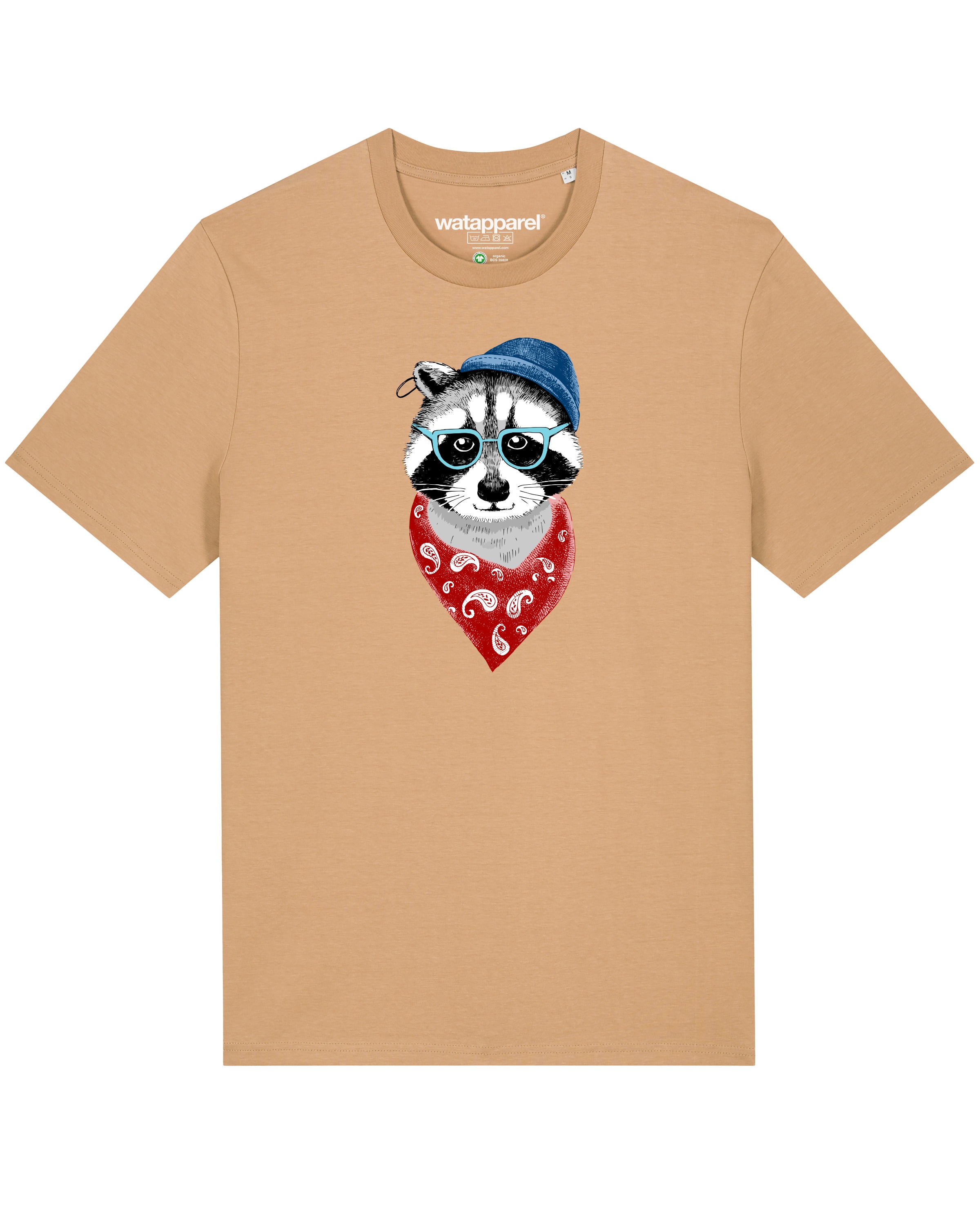 Watapparel Shirt 'Waschbär' in Beige: Vorderseite