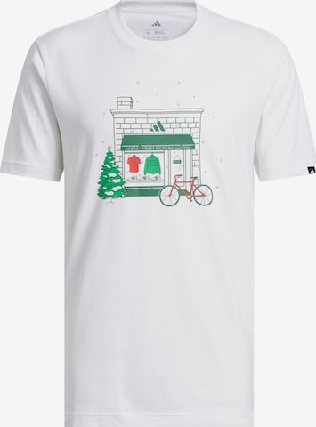 ADIDAS SPORTSWEAR - Camiseta 'Holiday Shop' en blanco: frente