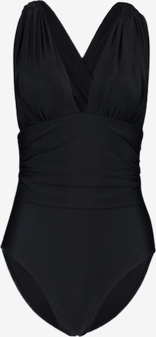 TrendyolJednodijelni kupaći kostim - crna boja: prednji dio