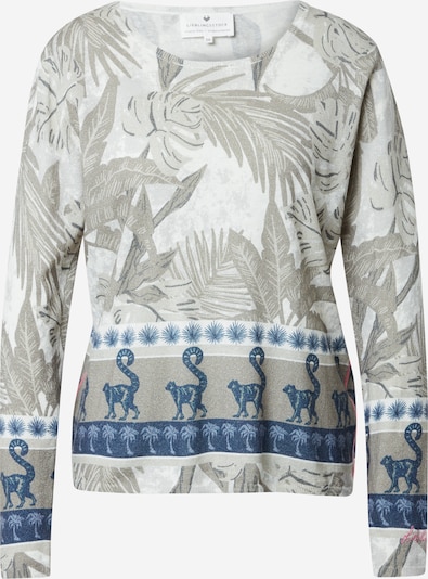 LIEBLINGSSTÜCK Pull-over en bleu marine / gris / gris clair / blanc, Vue avec produit
