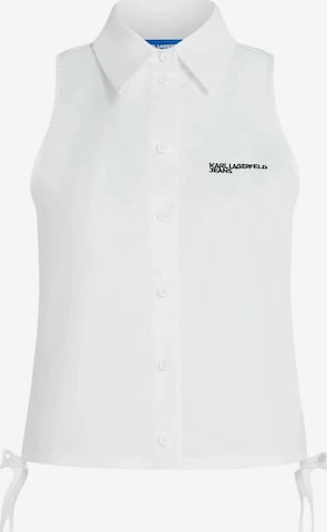 KARL LAGERFELD JEANS - Blusa 'KLJ Sleeveless Blouse B2W11020' en blanco: frente