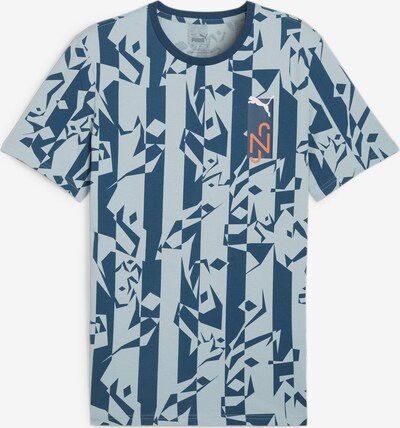 PUMA T-Shirt fonctionnel en marine / bleu clair / orange / blanc, Vue avec produit