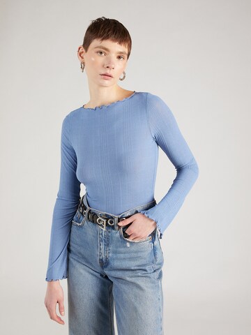 Monki Shirt in Blauw: voorkant