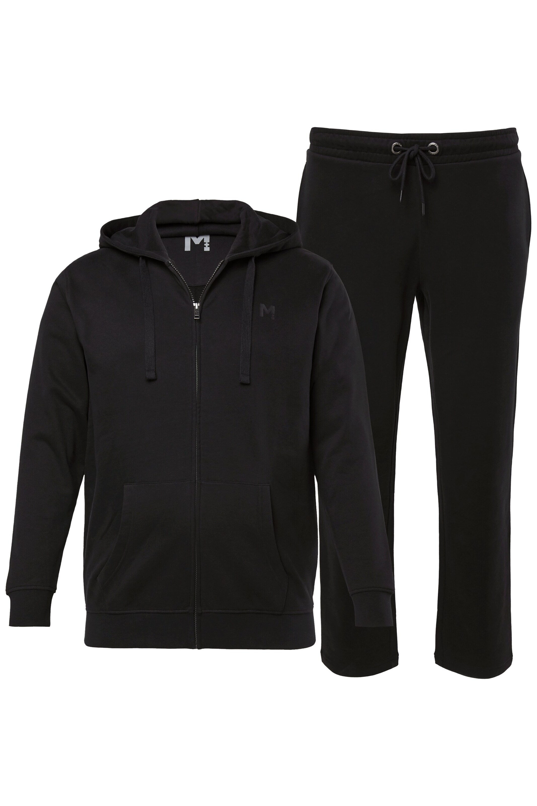 Men Plus Sweatshirt in Black: front