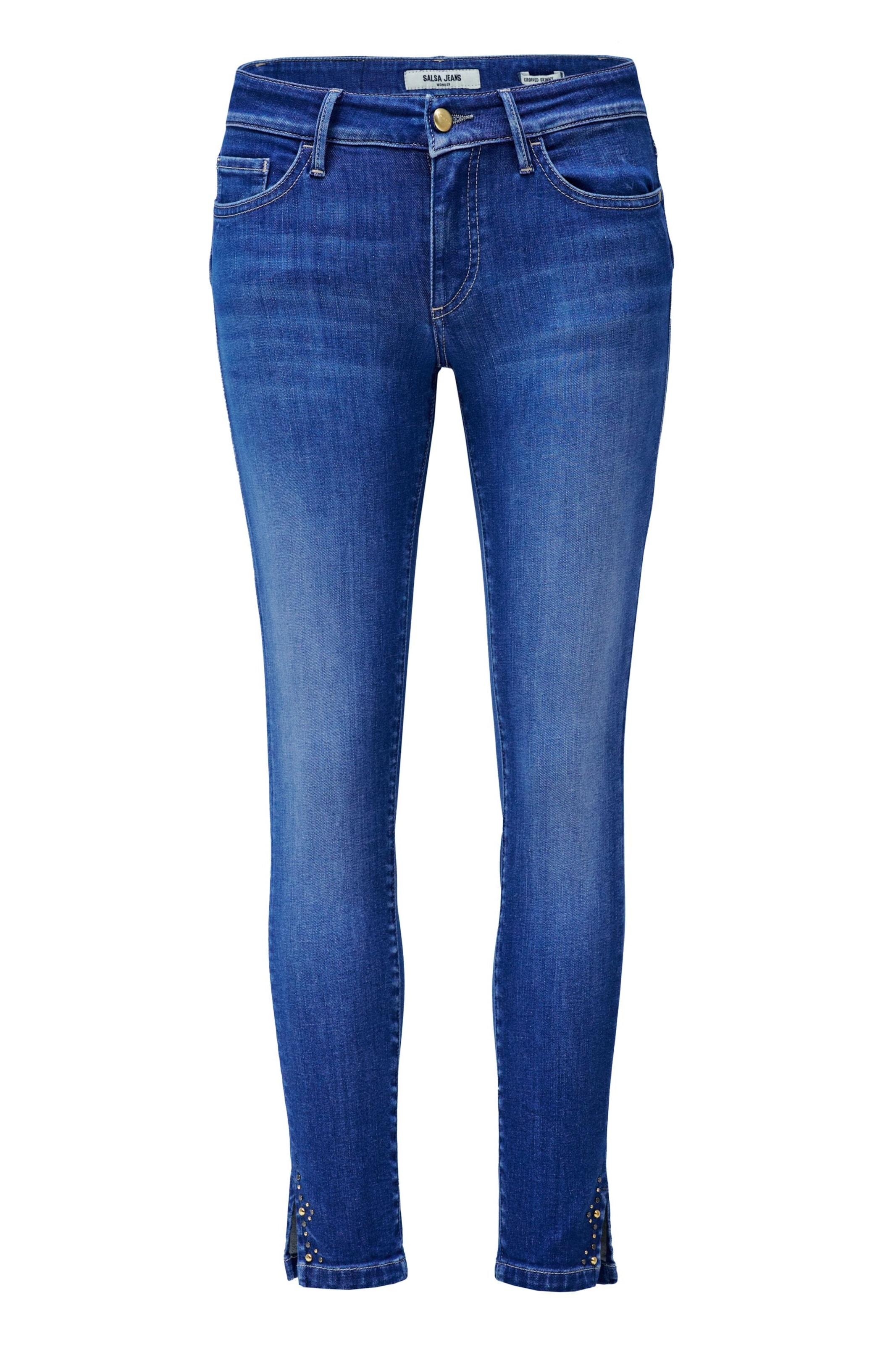 Skinny Jean 'Wonder' Salsa Jeans en bleu : devant