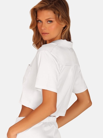 OW Collection - Camisa de pijama em branco