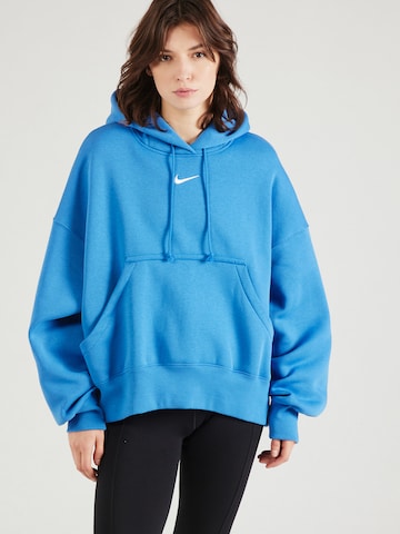 Nike Sportswear Sweatshirt 'PHOENIX FLEECE' in Blue: front