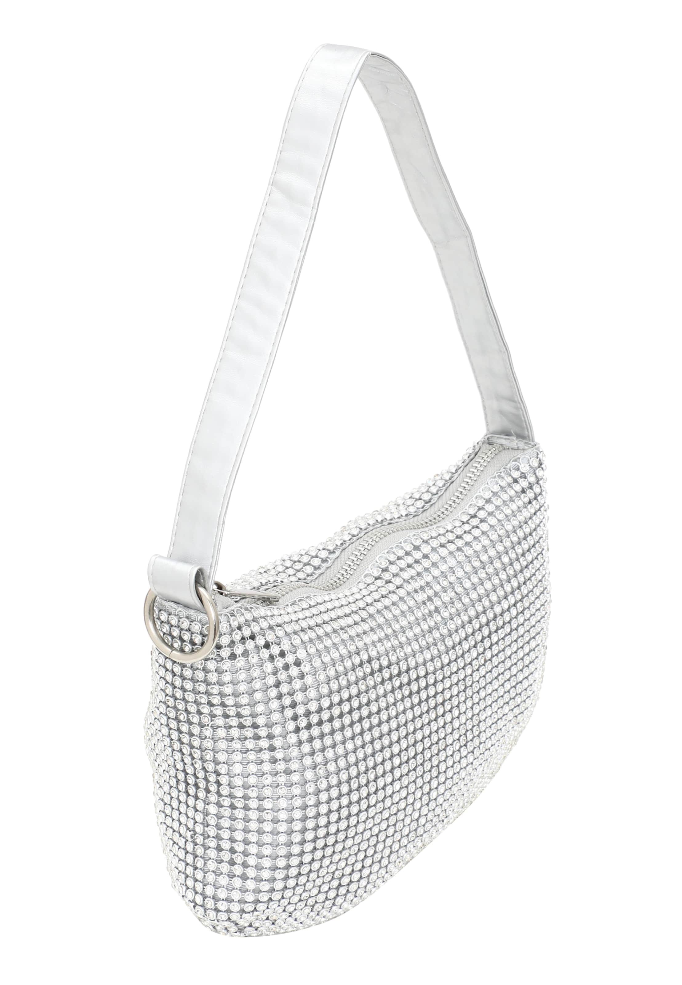 faina Чанта за през рамо в сребърно