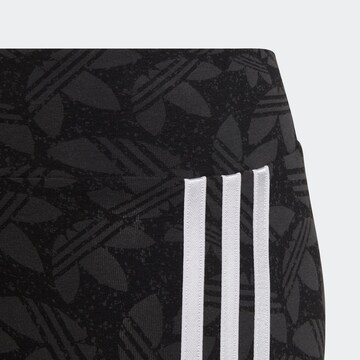 ADIDAS ORIGINALS Skinny Leggings 'High-Waisted Allover Print' in Grey