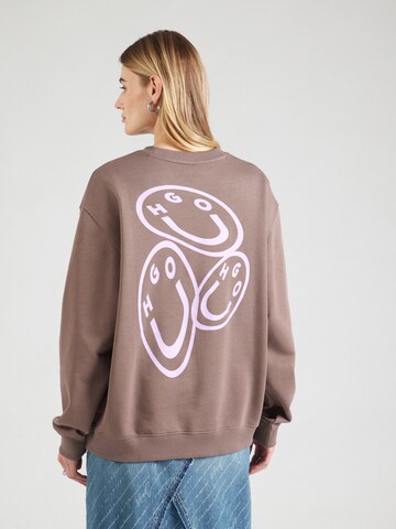 HUGO Sweatshirt i brun: forside