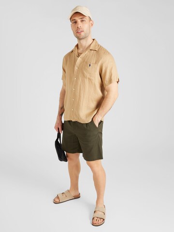 Polo Ralph Lauren Regular fit Button Up Shirt 'CLADY' in Beige