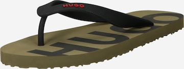HUGO T-Bar Sandals 'Arvel' in Black: front