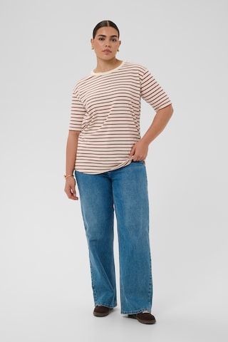 KAFFE CURVE - Camiseta 'KCWinni' en blanco