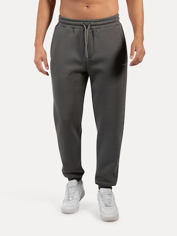 Effilé Pantalon Smilodox en gris : devant